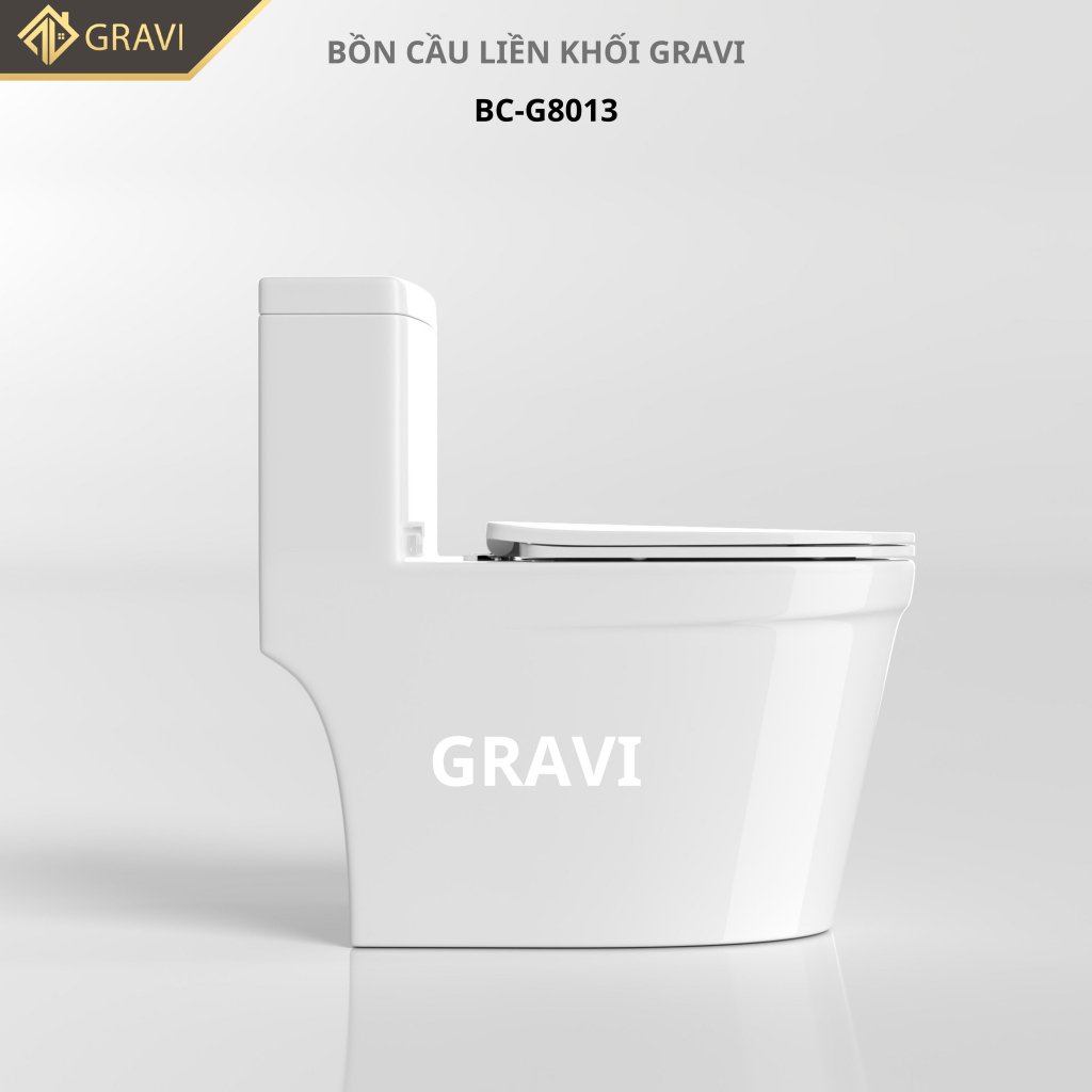 Bồn cầu liền khối Gravi BCLK-DV8013