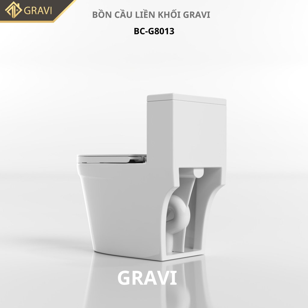 Bồn cầu liền khối Gravi BCLK-DV8013