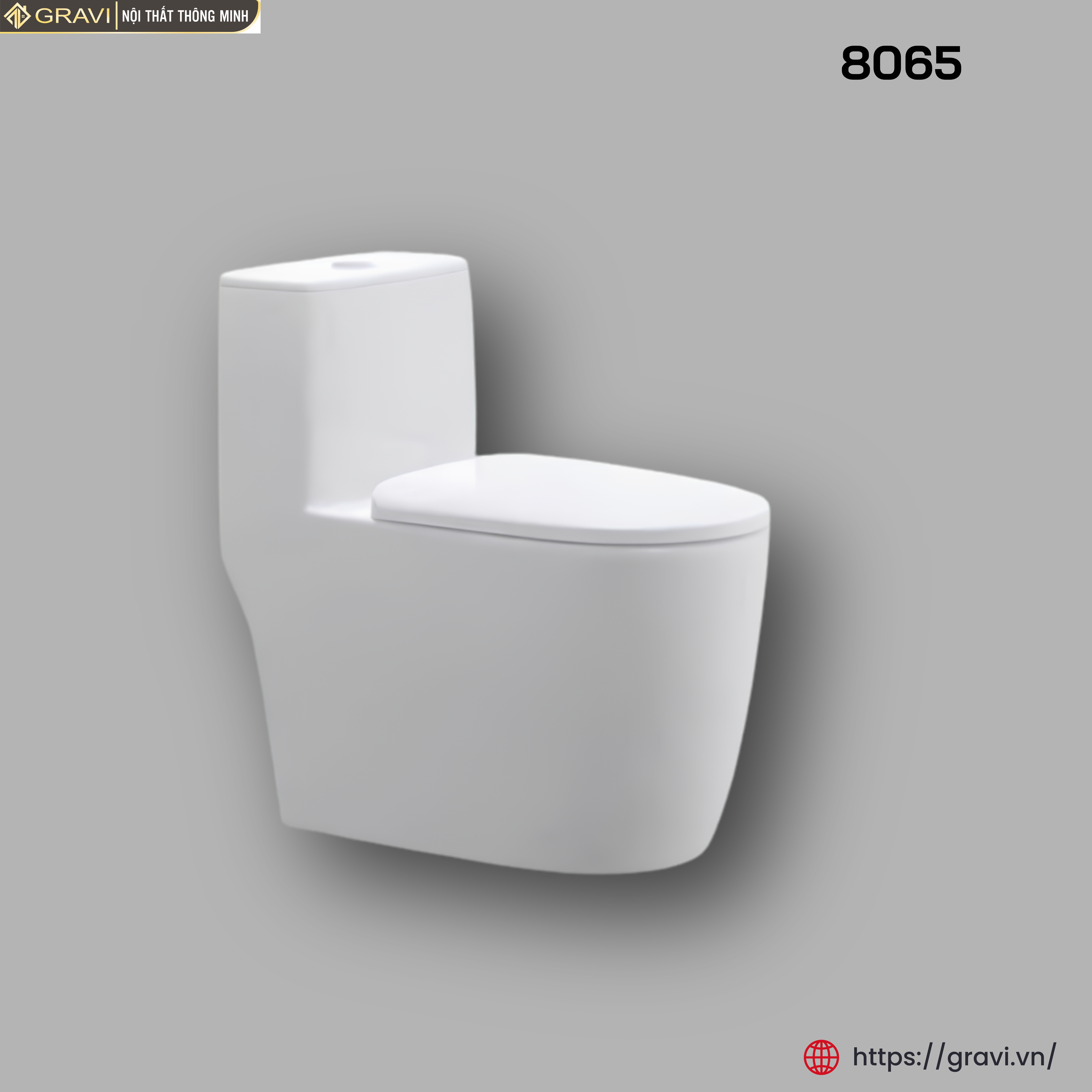 Bồn cầu liền khối Gravi GR-8065