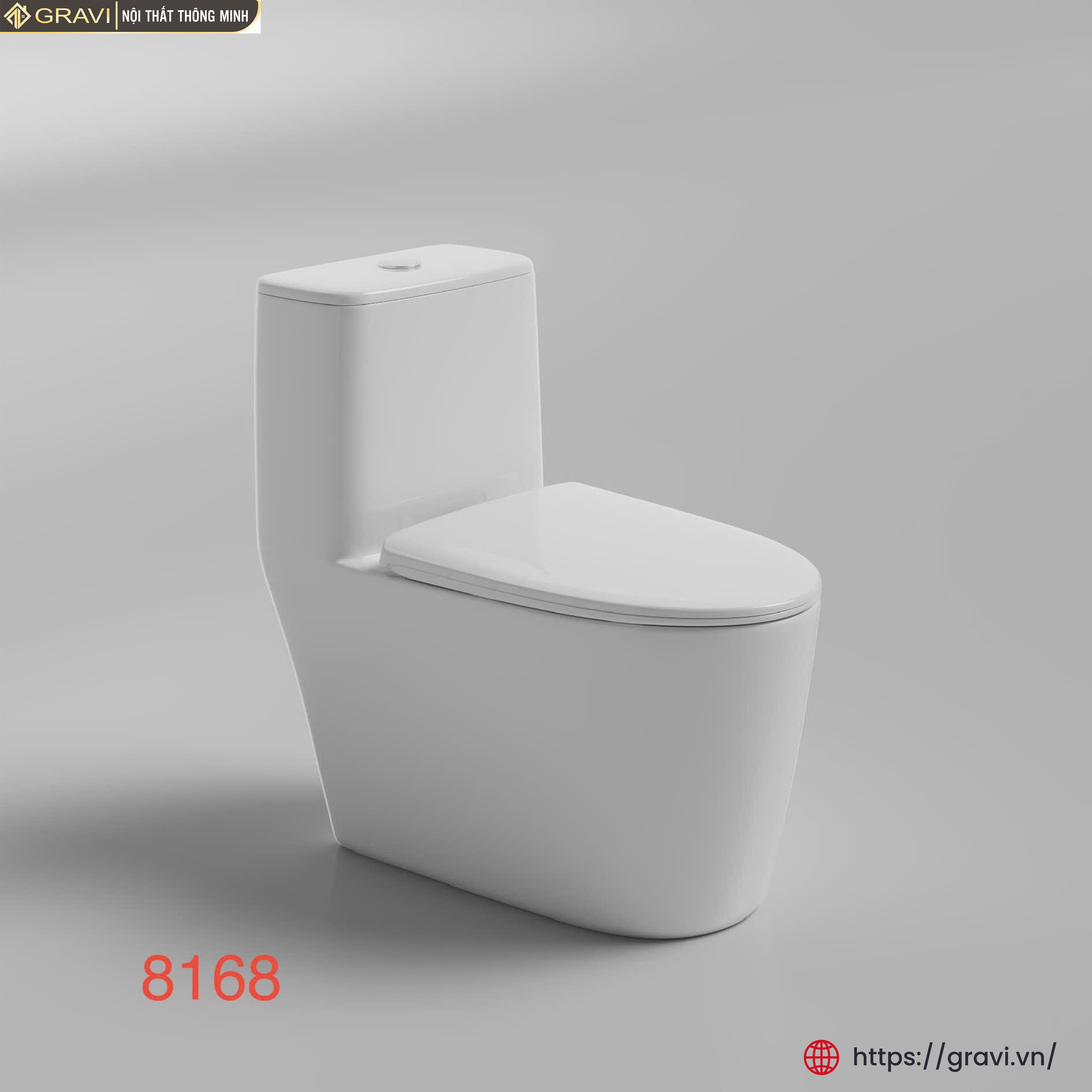 Bồn cầu liền khối Gravi GR-8168