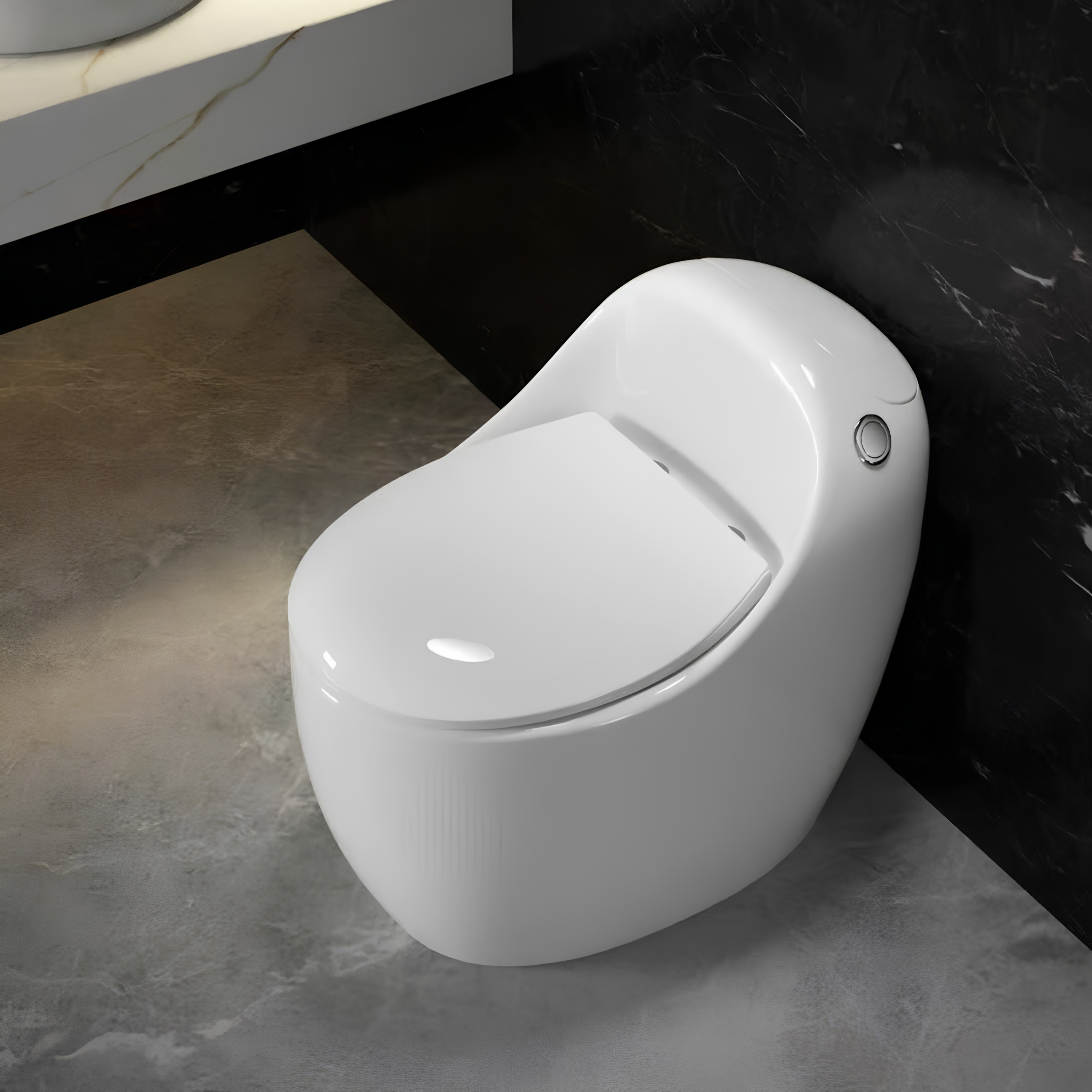 Bồn cầu trứng liền khối cao cấp Gravi GR-9889