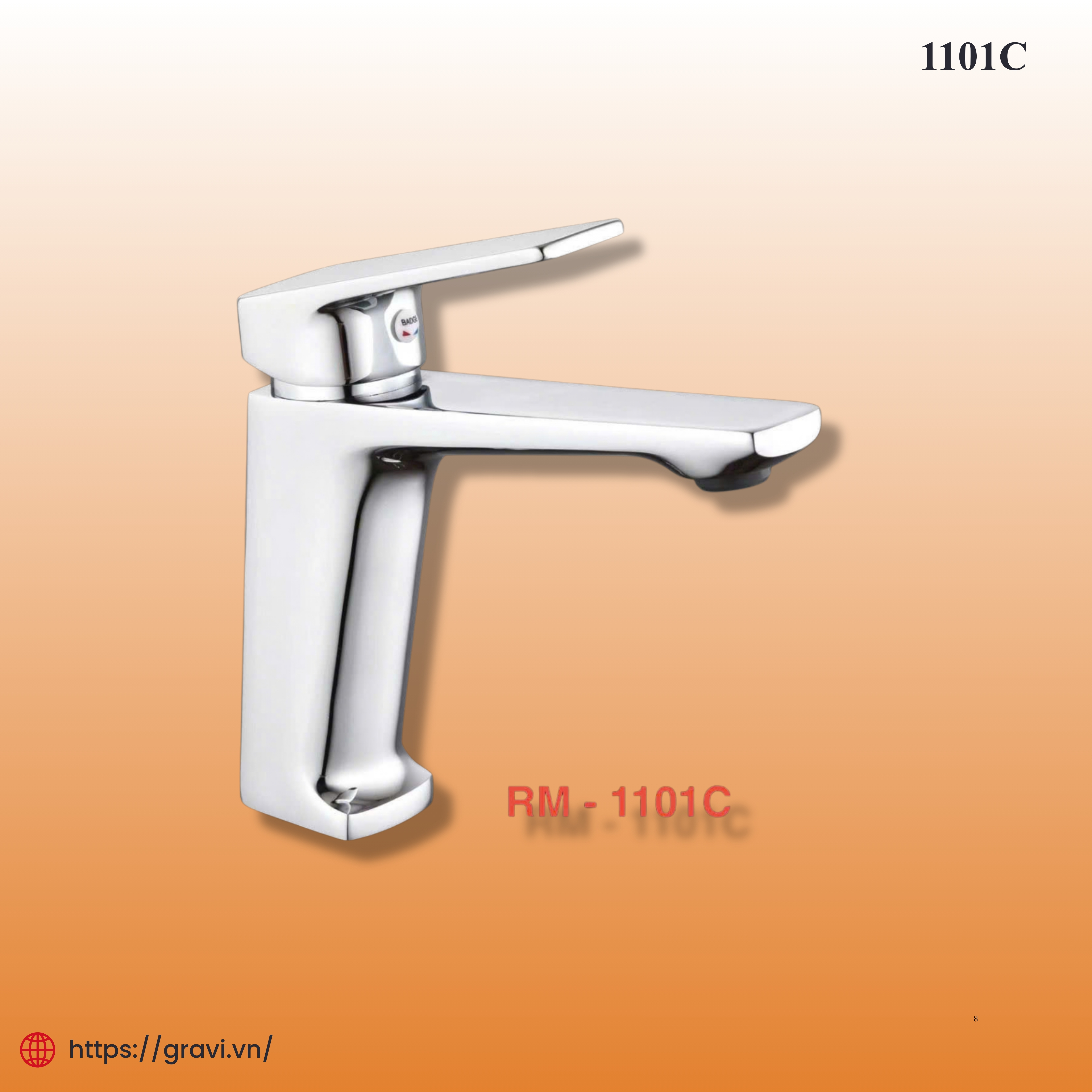Vòi lavabo cao cấp Gravi GR-1101C