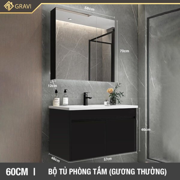 Bộ tủ chậu phòng tắm BT.GT60G2