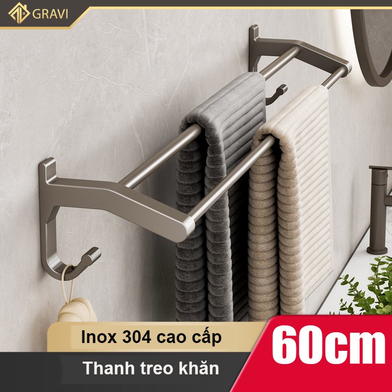 Thanh treo khăn kèm bộ phụ kiện