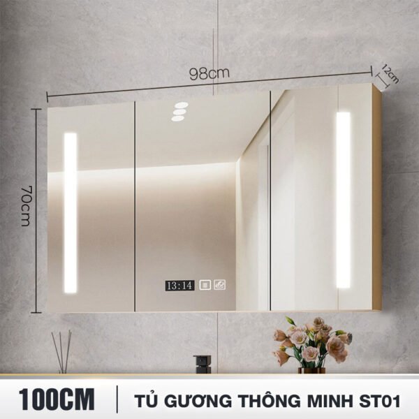 Tủ gương phòng tắm BT.GTM100G4