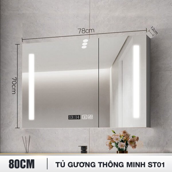 Tủ gương phòng tắm BT.GTM80G4