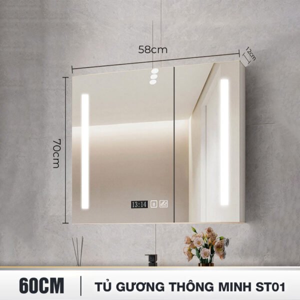 Tủ gương phòng tắm BT.GTM60G4