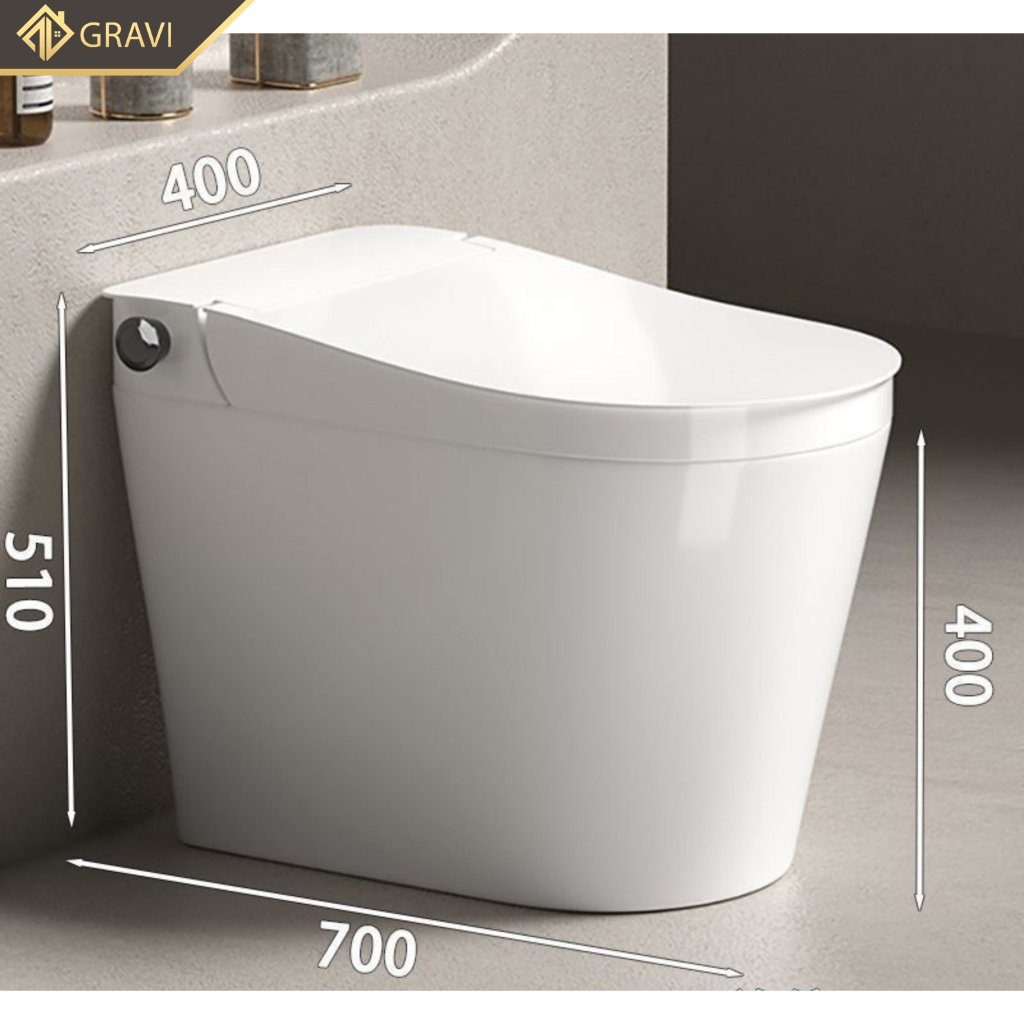 Bồn Cầu Liền Khối Bán thông minh Gravi BC-3522
