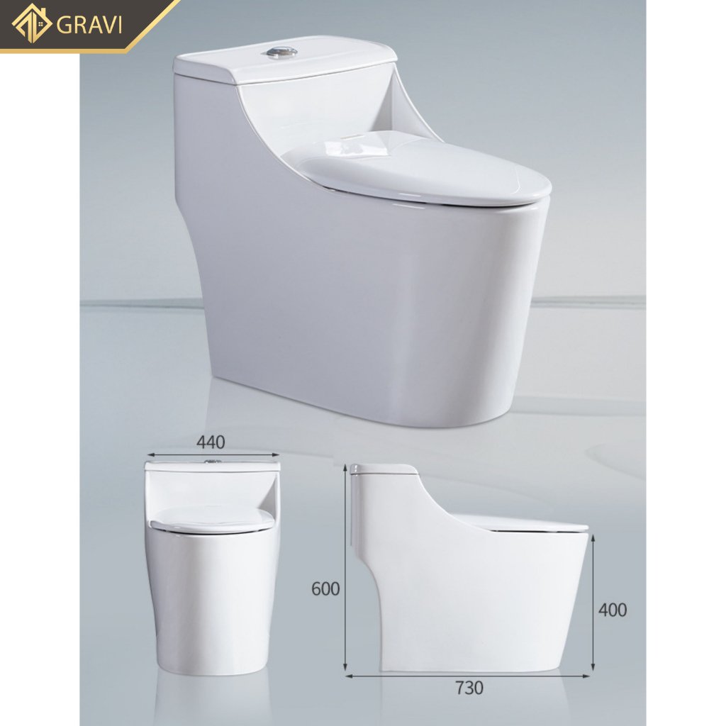 Bồn Cầu Liền Khối Gravi BC-3512-5