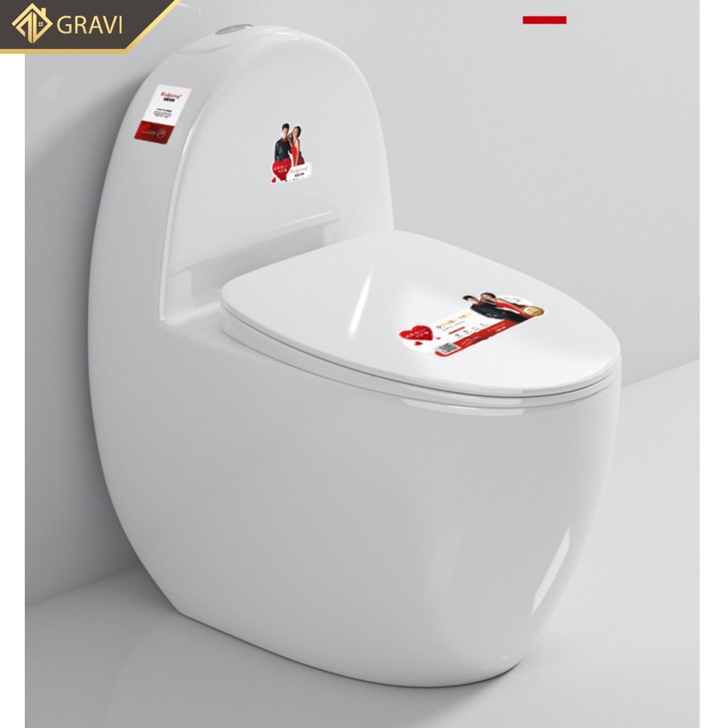 Bồn Cầu Tròn Liền Khối Gravi BC-35113
