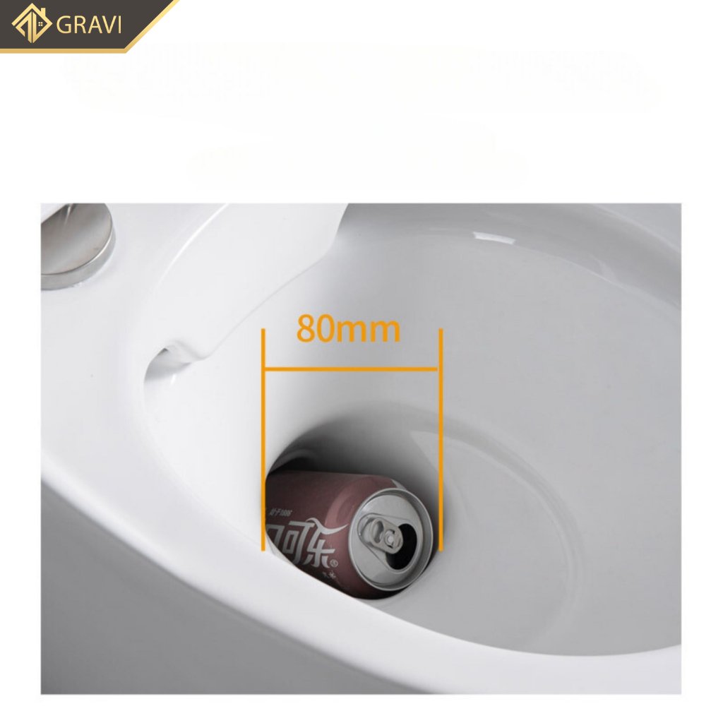 Bồn Cầu Tròn Liền Khối Gravi BC-35111