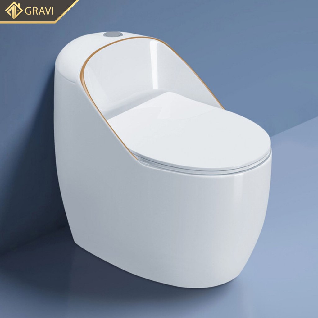 Bồn Cầu Tròn Liền Khối Gravi BC-35113