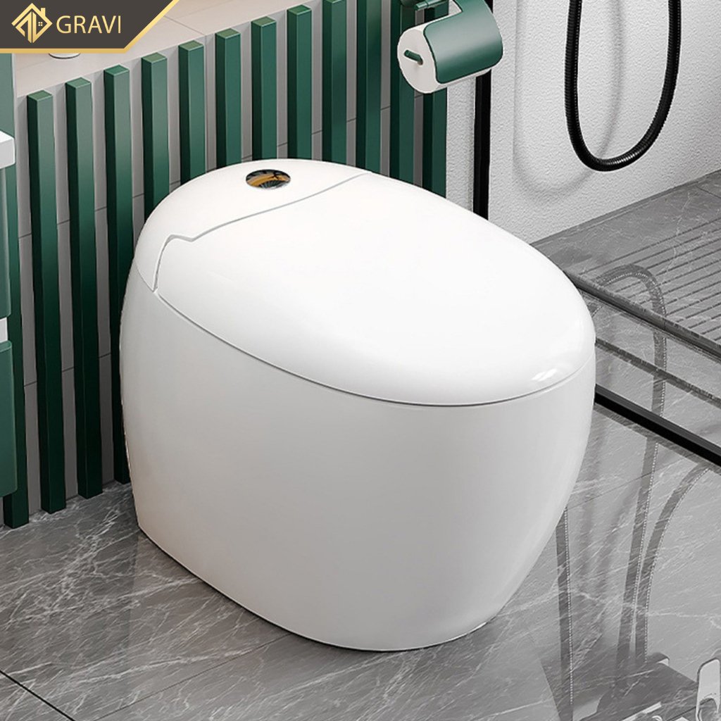 Bồn cầu trứng liền khối Gravi BCT-3534
