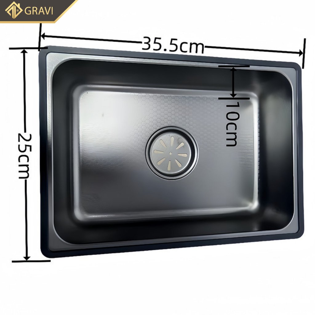 Chậu rửa bát thông minh 5 phím gravi CB75467