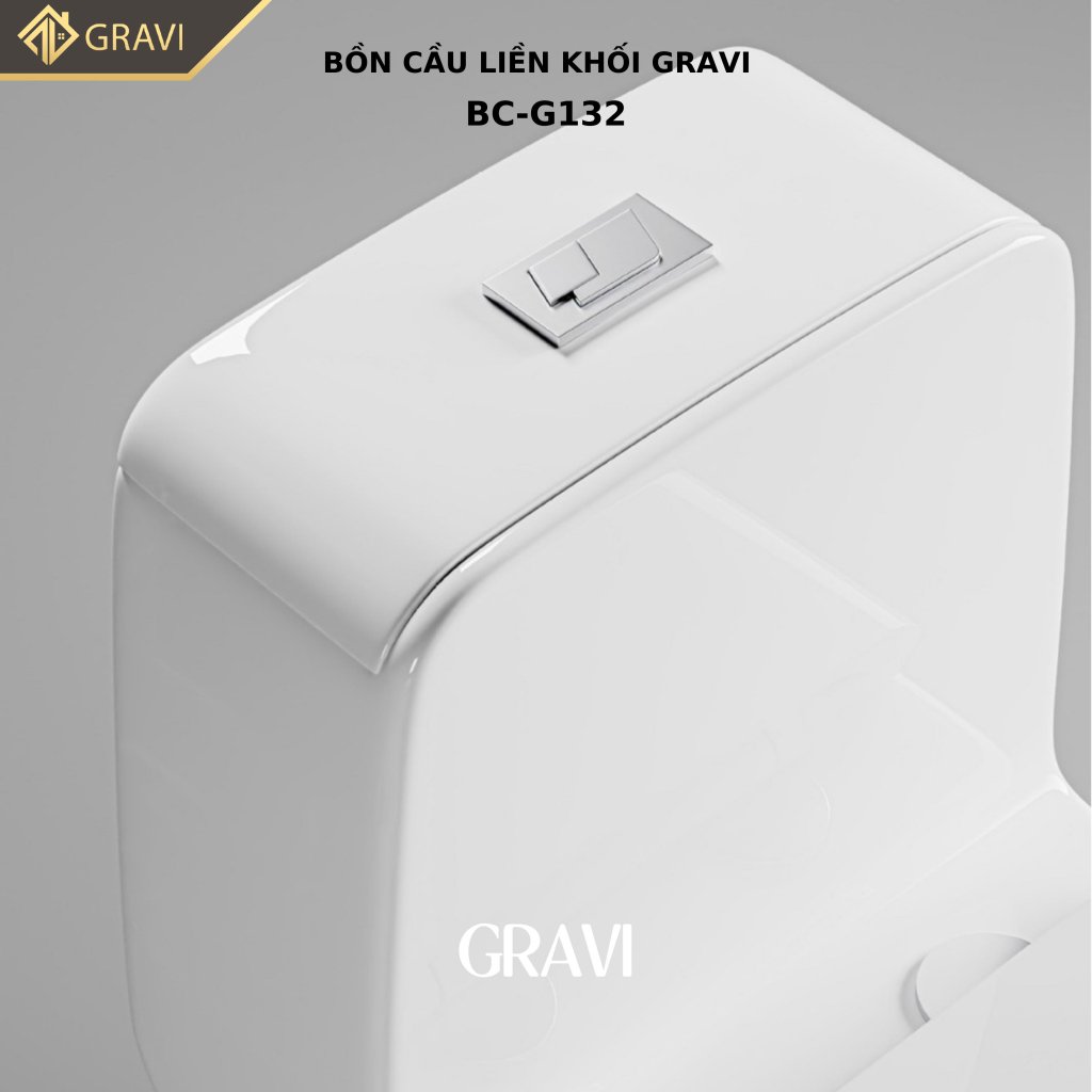 Bồn cầu liền khối cao cấp Gravi BCLK-DV132