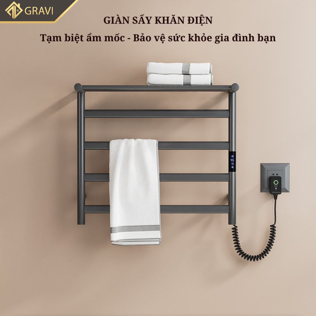 Giá treo khăn điện thông minh