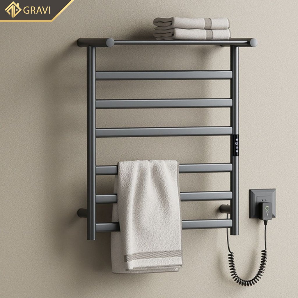 Giá treo khăn điện thông minh