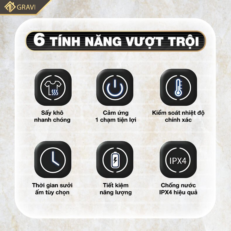 Giá treo khăn điện thông minh