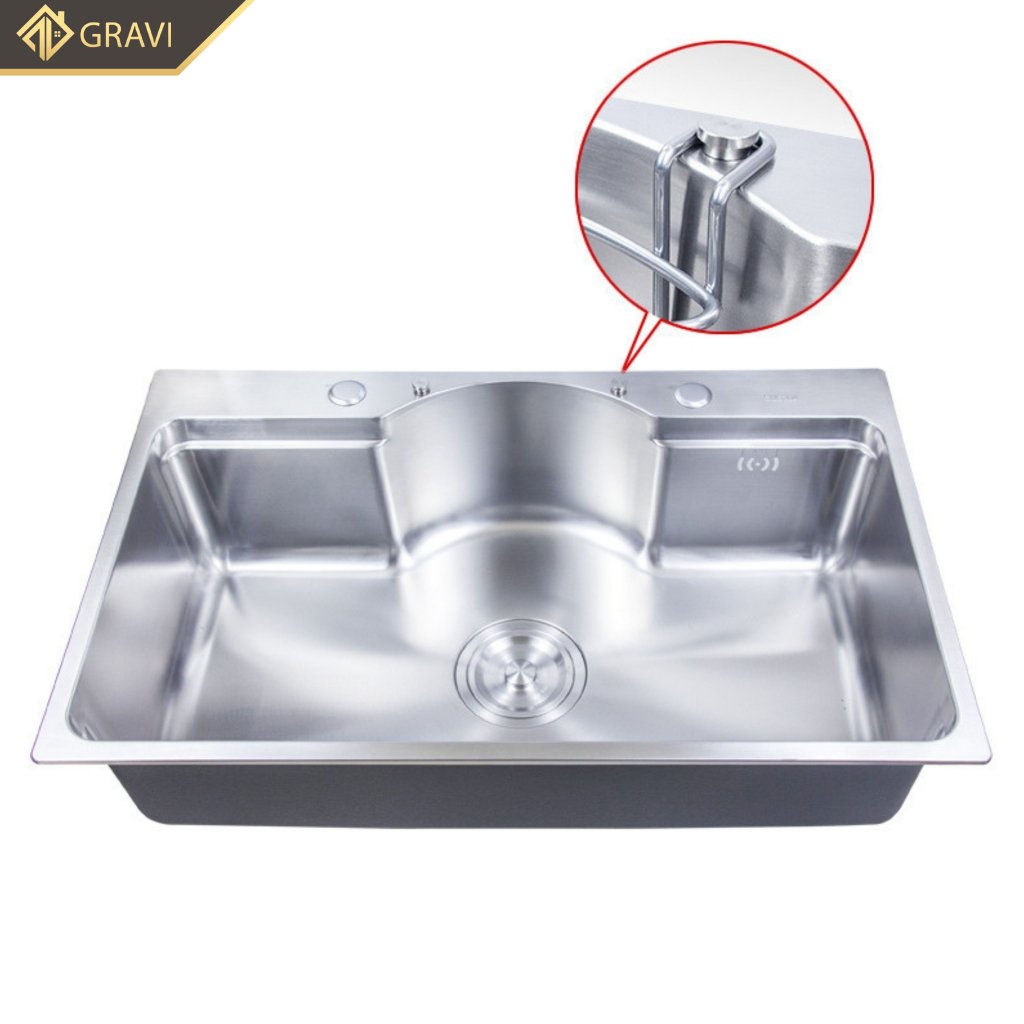 Chậu bát chống xước phong cách Nhật inox 304 GR - 08