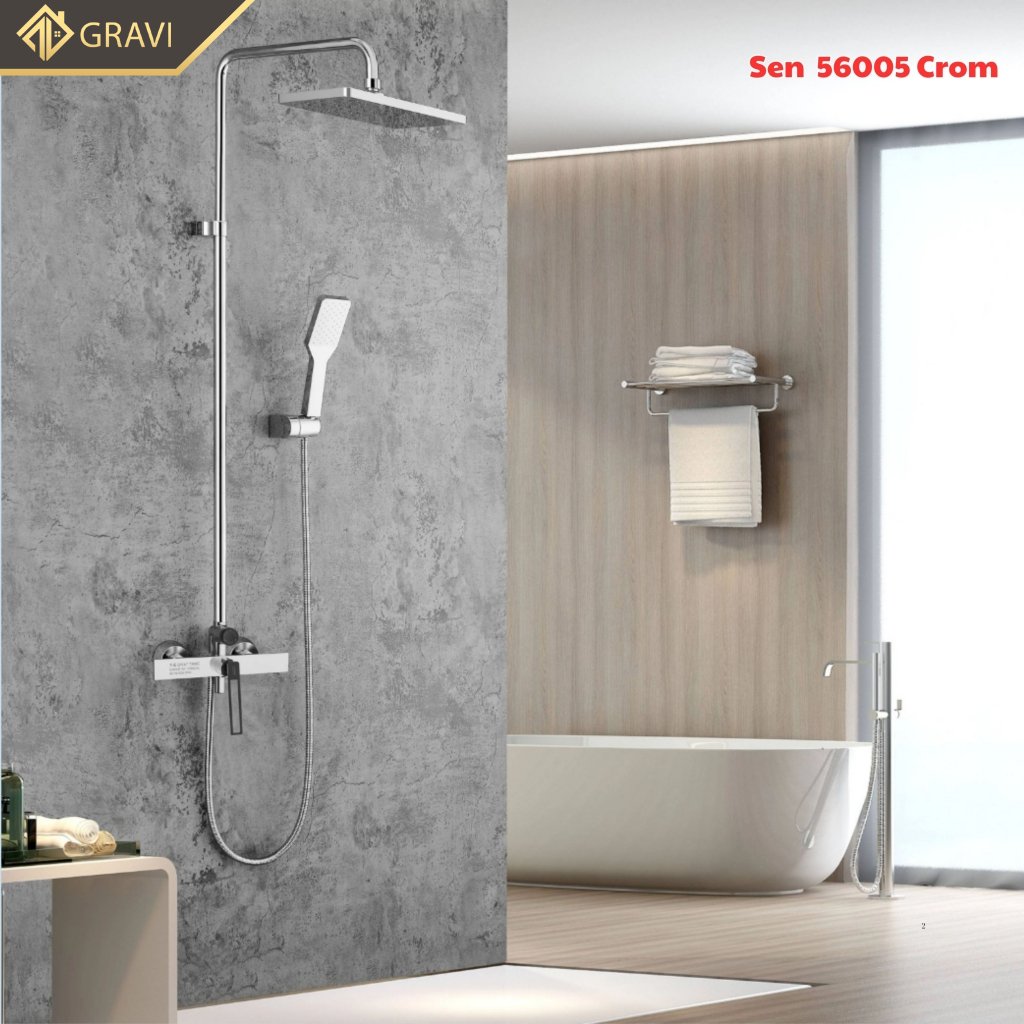 Bộ sen cây tắm đứng nóng lạnh GR - 56005T