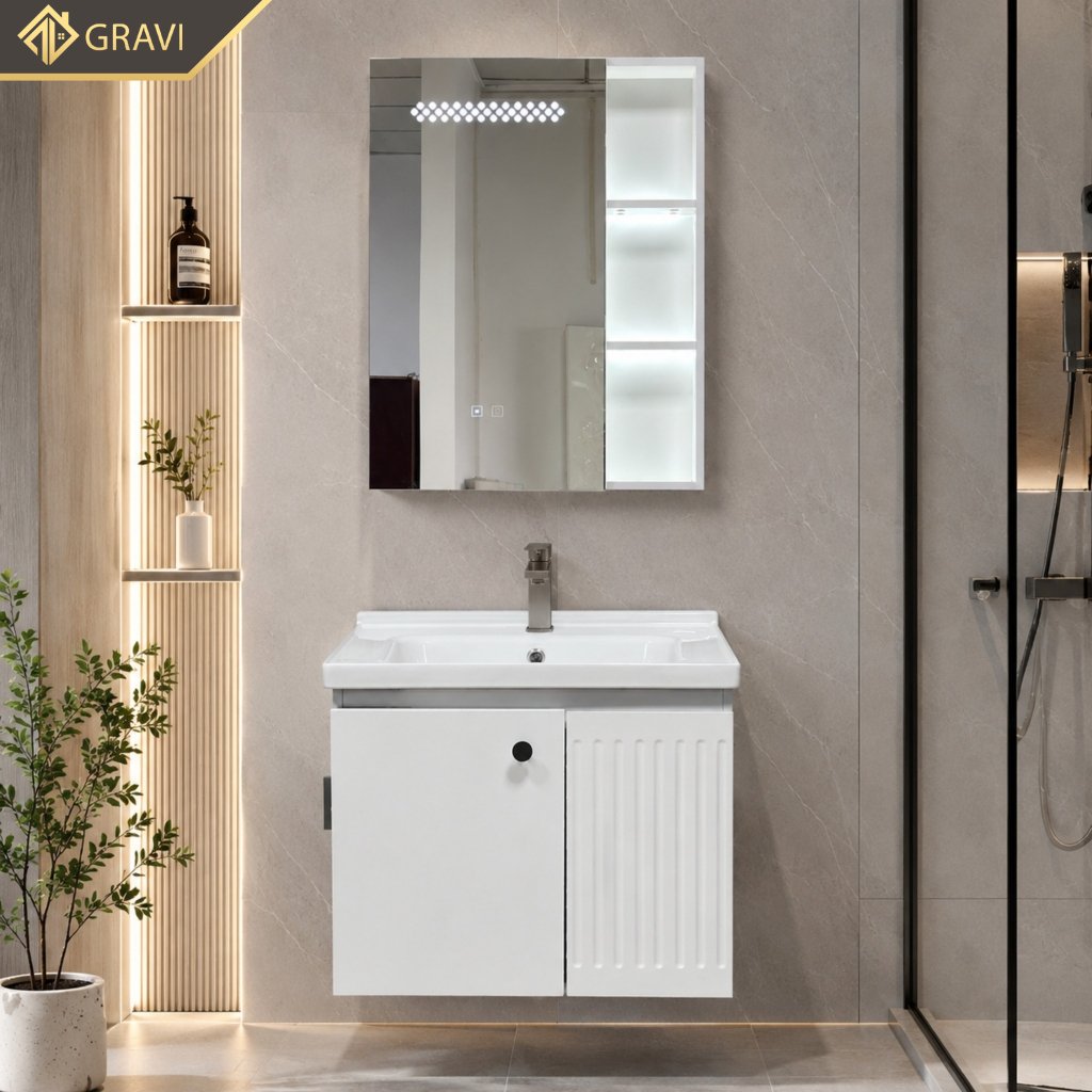 Tủ chậu lavabo nhựa Pico cao cấp 60T505T